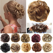 Load image into Gallery viewer, Synthetic Messy Hair Bun Pad Elastic Hair Rope Rubber Band Hair Extensions