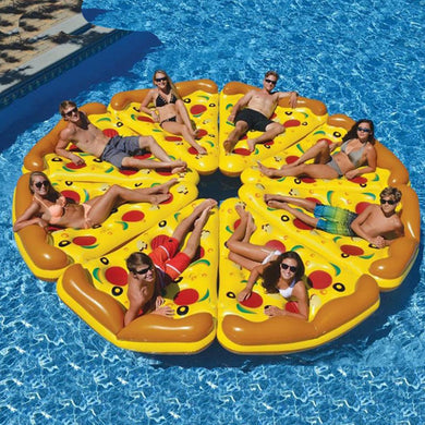 Inflatable Pizza Shaped Swimming Pool Float Raft Air Mattresses