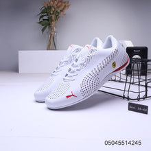 Load image into Gallery viewer, 2020 new pumax Ferraring Drift Cat 5 breathable leather men&#39;s sports Comfortable racing shoes with breathable holes white red