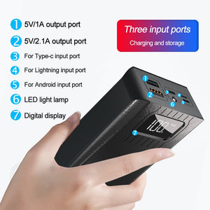 30000mAh Power Bank Portable Charging Poverbank Mobile Phone External Battery Charger Powerbank 30000 mAh for Xiaomi Mi