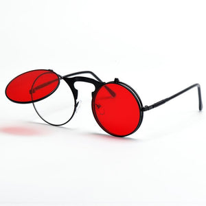 Flip-flop Lens Steampunk Retro Classic Sunglasses Men Women