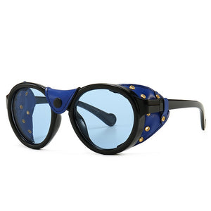 Steam Punk Oval Windproof Goggle Sunglasses Men Women