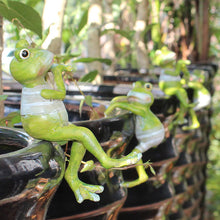 Load image into Gallery viewer, Creative Climbing Frogs Bonsai Decorative Hang Frog Outdoor Flowerpot  Garden Decor
