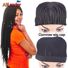 Load image into Gallery viewer, 5Pcs/Lot Wholesale Price Wig Caps For Making Wigs Box Braided Cornrow Wig Caps With Combs Top Easier Sew In Braided Wig Caps