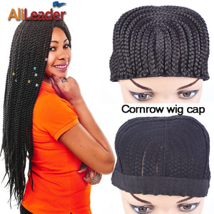 5Pcs/Lot Wholesale Price Wig Caps For Making Wigs Box Braided Cornrow Wig Caps With Combs Top Easier Sew In Braided Wig Caps
