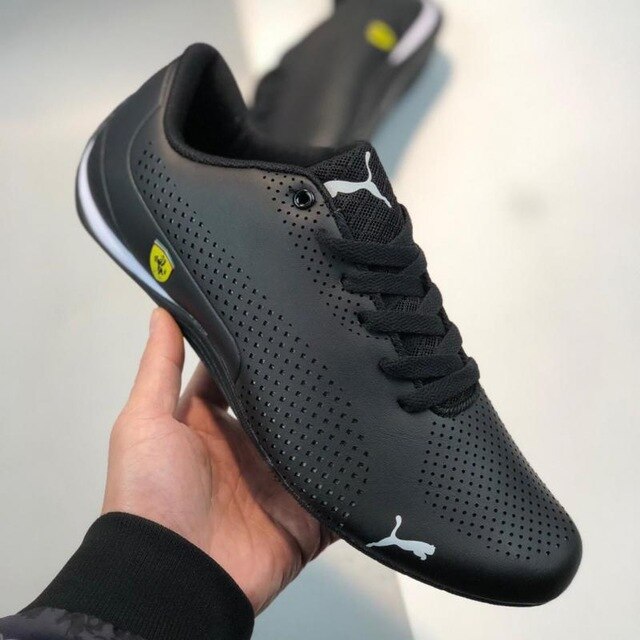 6 Colors Original Men Designer Ferrarimotorcycle Racing Series Shoes Leather Mesh Sneakers Outdoor Sport Shoes Running Shoes
