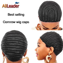 Load image into Gallery viewer, Alileader Hot Selling Cornrow Wig Caps For Making Wigs Factory Supplier Cheap Wig Cap Free Shipping Black Box Braided Wig Caps