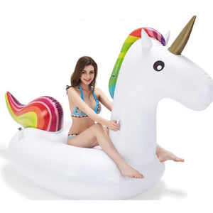 Big Size Unicorn Summer Inflatable Swimming Pool Raft Float Pool Chair Mattress Swimming Rafts Holiday Party Water Fun Toy 2019