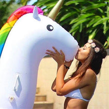 Load image into Gallery viewer, Big Size Unicorn Summer Inflatable Swimming Pool Raft Float Pool Chair Mattress Swimming Rafts Holiday Party Water Fun Toy 2019