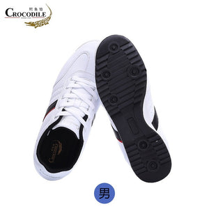 Crocodile Men Running Sneaker Shoes for Men Athletic Leather Footwear Tennis Zapatilla Male Stable Jogging Sport Shoes off White