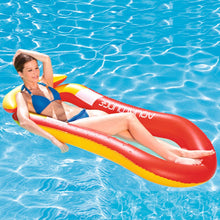Load image into Gallery viewer, Folding Portable Middle Mesh Beach Floating Row Water Bed Hammock Summer Pool Swimming Lounge PVC Inflatable