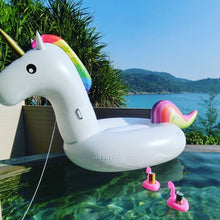 Load image into Gallery viewer, Giant Unicorn Float For Adult Child Baby Ride-On Pegasus Swan Swimming Ring Pool Party Inflatable Toys Air Mattress Boia Piscina