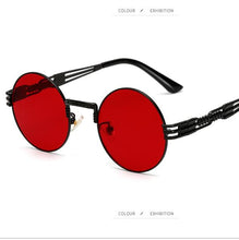 Load image into Gallery viewer, Steampunk Round Sunglasses
