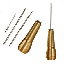 Load image into Gallery viewer, New Arrival Portable Leather Craft Shoes Tent Sewing Awl Hand Stitcher Taper Needle Kit