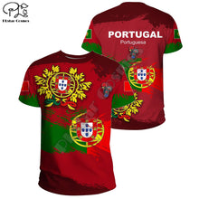 Load image into Gallery viewer, PLstar Cosmos Newest Fashion Portugal Symbol 3D Print Summer Men‘s T-Shirts Flag Short-Sleeve Top Casual Wear Brand Clothing P4