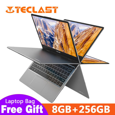 Teclast F5 Touch Screen Laptop Intel 8GB RAM 256GB SSD Windows10 1920*1080 Quick Charge 360 Rotating Touch Screen 11.6