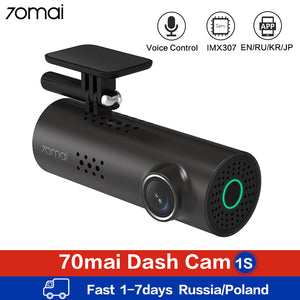 70mai Car DVR Wifi APP & English Voice Control 70mai Dash Cam 1S 1080P Full HD Night Vision 130 Wide Angle Car Camera Recorder