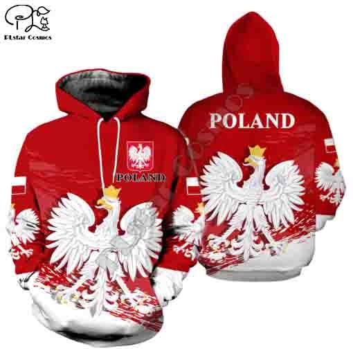PLstar Cosmos 3DPrint Poland Polynesian Tribal New Fashion Unisex Harajuku Streetwear Funny Casual Hoodies/Sweatshirt/Jacket/z8