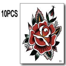 Load image into Gallery viewer, Waterproof Temporary Tattoo Sticker Hand flower tattoo Rose Tattoo Arm Foot Back body art