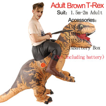 Load image into Gallery viewer, Inflatable Costume Purim Ride On Dinosaur Costume Blow Up Suit Carnival Halloween
