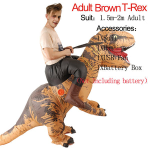 Inflatable Costume Purim Ride On Dinosaur Costume Blow Up Suit Carnival Halloween