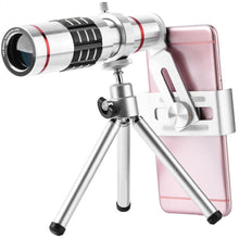 Load image into Gallery viewer, 18x Telescope Camera Zoom Optical Cellphone Telephoto Lens Smartphone Camera Lens With Mini Tripod for huawei iphone Mini Lens
