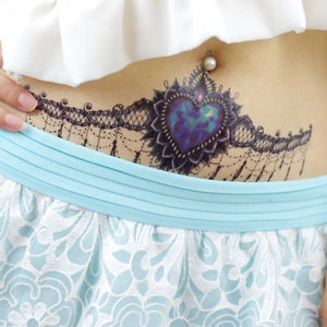 1sheet Chest Flash Tattoo 23models large flower shoulder arm Sternum tattoos henna body/back paint Under breast skull Black Fire