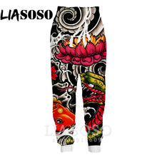 Load image into Gallery viewer, 3d Print Men Women full length hip hop Harajuku Psychedelic Sweatpants top casual Tattoo winter Pants anime jogger trousers E713