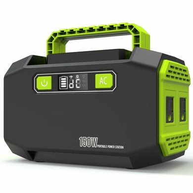 Portable Power Generator Emergency Backup Inverter Station with 110V / 220V Dual AC Outlets, 2 USB 3 DC Ports Outdoor Power