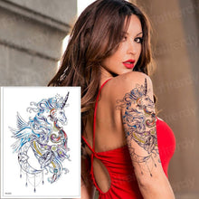 Load image into Gallery viewer, Waterproof Temporary Tattoo Sticker Rose Flower Personality Fake Tatto Sexy Flash Tatoo Hand Arm Foot Tattoo for Girl Women body