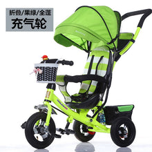 Load image into Gallery viewer, Children&#39;s Tricycle Infant  Push Bicycle Shock Easy Folding Cart  Multi-function Child Baby Stroller  Kids Tricycle