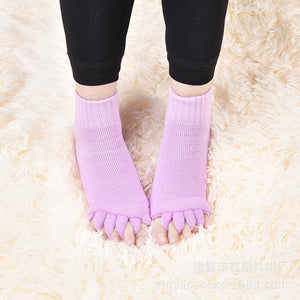 2017 New Men women Socks Sleeping Health Foot Care Massage Toe Socks Five Fingers Toes Compression Treatment