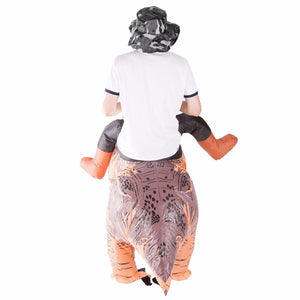 T-REX Inflatable Costume Purim Ride On Dinosaur Costume Blow Up Suit Carnival Halloween Inflatable Costume Adult