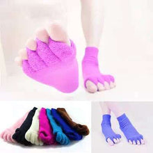 Load image into Gallery viewer, 2017 New Men women Socks Sleeping Health Foot Care Massage Toe Socks Five Fingers Toes Compression Treatment
