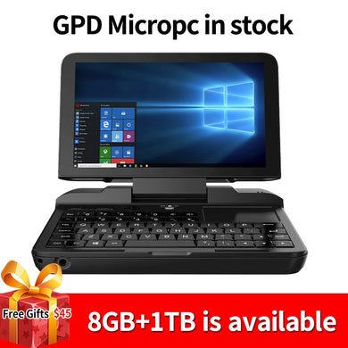 GPD MicroPC Micro PC 6 Inch Intel Celeron N4100 Windows 10 Pro 8GB RAM 128GB ROM Pocket laptop Mini PC Computer Notebook