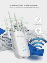 Load image into Gallery viewer, 1200Mbps Dual Band 5Ghz Wireless Wifi Repeater Powerful Wifi Router Wifi Extender 4*3dbi Antenna Long Range Wlan WiFi amplifier