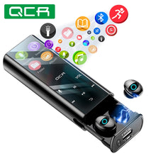 Load image into Gallery viewer, QCR Q1 Wireless Bluetooth Earphone Earbuds Multi-function MP3 Player Earbuds IPX7 Waterproof 9D TWS Earphone 6000mAh Power Bank