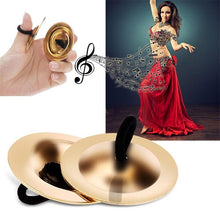 Load image into Gallery viewer, Musical Instrumen Toy Dance Brass Finger Cymbals Middle East Percussion Cymbals Dancing Props Percussion Instrument Juguetes