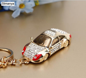 Hot sale Crystal Car Key Chain New metal Varied Key Holder Fashion Bag Charm Accessories Rhinestones Lovely Keychain K1724