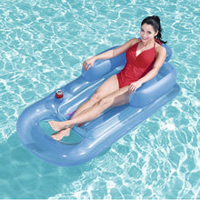 Load image into Gallery viewer, Inflatable Floating Row 157x89cm Beach Swimming Air Mattress Pool Floats Floating Lounge Sleeping Bed for Water Sports Party