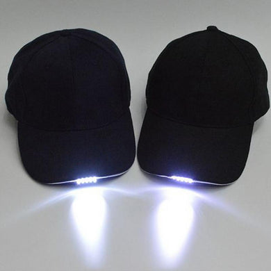 LED Light Caps with Battery Glow in Dark Light Up Hats Caps Luminous Holiday Hat Unisex for Fishing Cycling Camping Caving #20