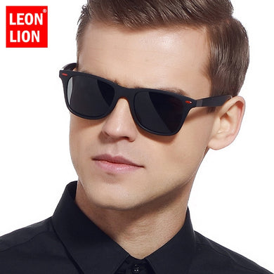 LeonLion 2019 Polarized Sunglasses Men Square Sun Glasses For Men Retro Sunglasses Men/Women Brand Designer Gafas De Sol Hombre
