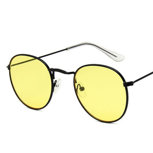 LeonLion Round Retro Sunglasses Women Luxury Brand Glasses for Women/Men Small Sunglasses Women Mirror Oculos De Sol Gafas UV400