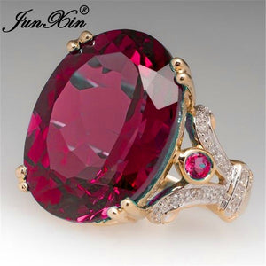 Luxury Female Big Black Stone Ring Fashion 925 Silver Filled Zircon Wedding Rings For Women Bridal Love Engagement Ring
