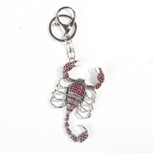 Luyun Poison Scorpion Creative Metal Rhinestone Keychain Key Chains For Car Keys Men/Women Decorative Small Pendant Key Ring
