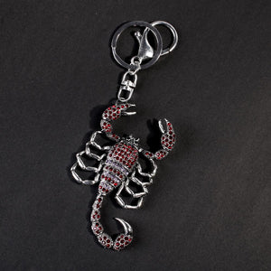Luyun Poison Scorpion Creative Metal Rhinestone Keychain Key Chains For Car Keys Men/Women Decorative Small Pendant Key Ring