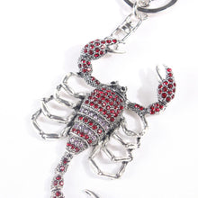 Load image into Gallery viewer, Luyun Poison Scorpion Creative Metal Rhinestone Keychain Key Chains For Car Keys Men/Women Decorative Small Pendant Key Ring