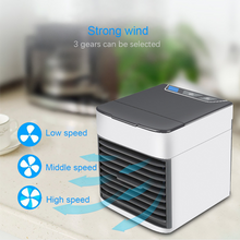 Load image into Gallery viewer, Mini Air Conditioner Air Cooler Fan 7 Colors Light USB Portable Air Conditioner 3 Gear Personal Space Air Cooling Fan For Home