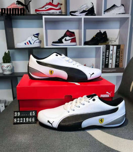 Original 2018 PUMA Men Ferrarimotorcycle Racing Series Shoes Autumn Winter Whole Leather Sneakers Outdoor Badminton Shoes 39-45