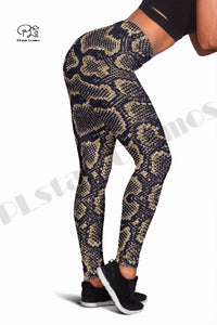 PLstar Cosmos Newest Leopard Snake Skin Pattern 3Dprint Leggings US Size Workout Leggings Slim Pants Sexy GYM Fitness Leggings 1